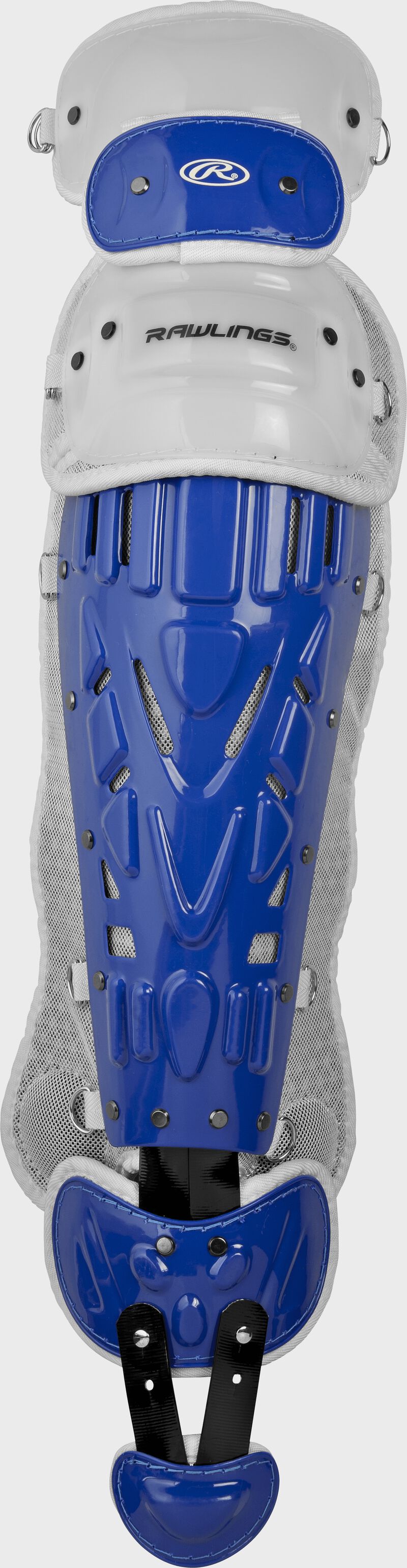 Rawlings Velo 2.0 Intermediate Catchers Leg Guards - Royal/White