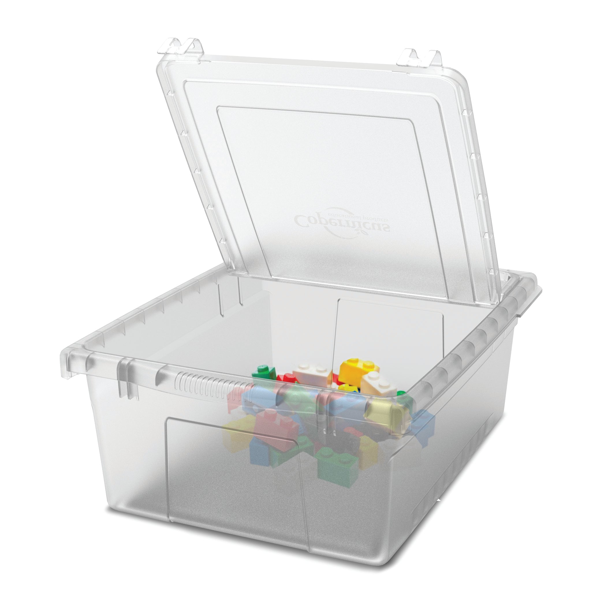 STEM Storage Cart with Clear Tubs and Lids