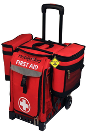 MobileAid® Easy-Roll™ Modular Trauma First Aid Station With BleedStop Ride-Along 100 Bleeding Control Saddle Bags