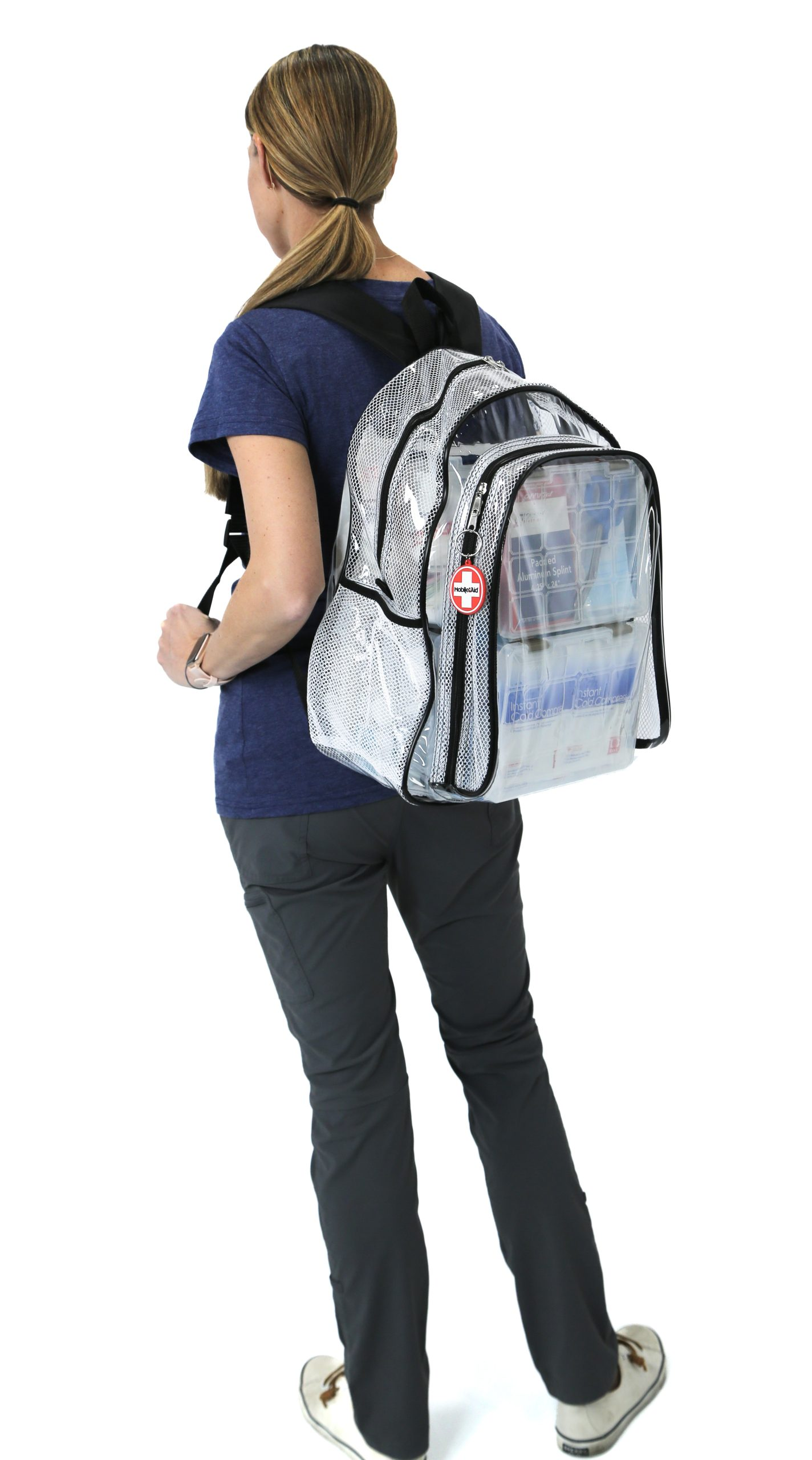 MobileAid® Clear-View™ High-Capacity Modular Trauma First Aid Backpack Kit