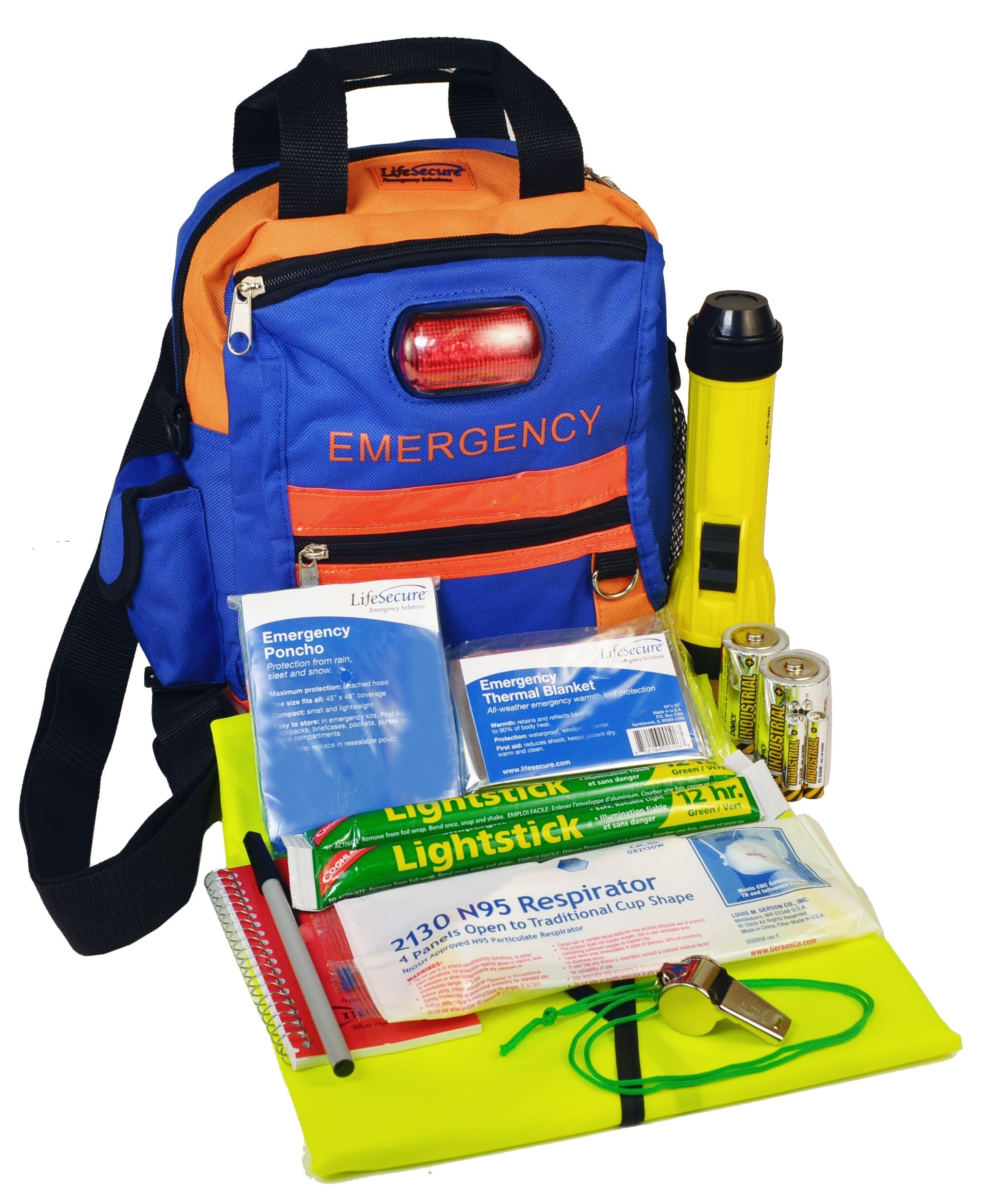 Lifesecure Schoolguard Hi-Visibility Teacher & Staff School Emergency Kit With Bleedstop Compact 200 Bleeding Control Kit