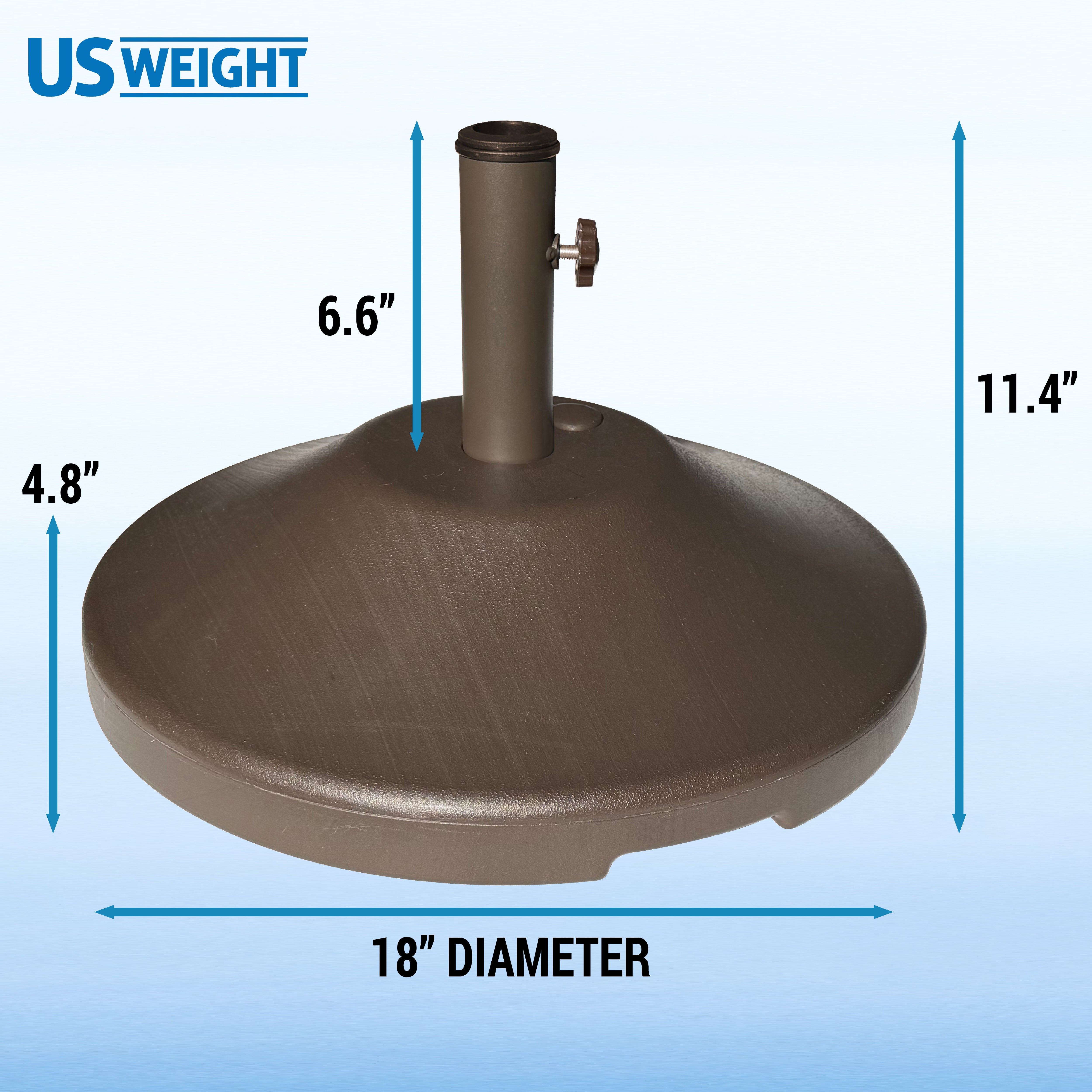 30 lb. Pre-Filled Umbrella Base for Patio Table (Bronze)