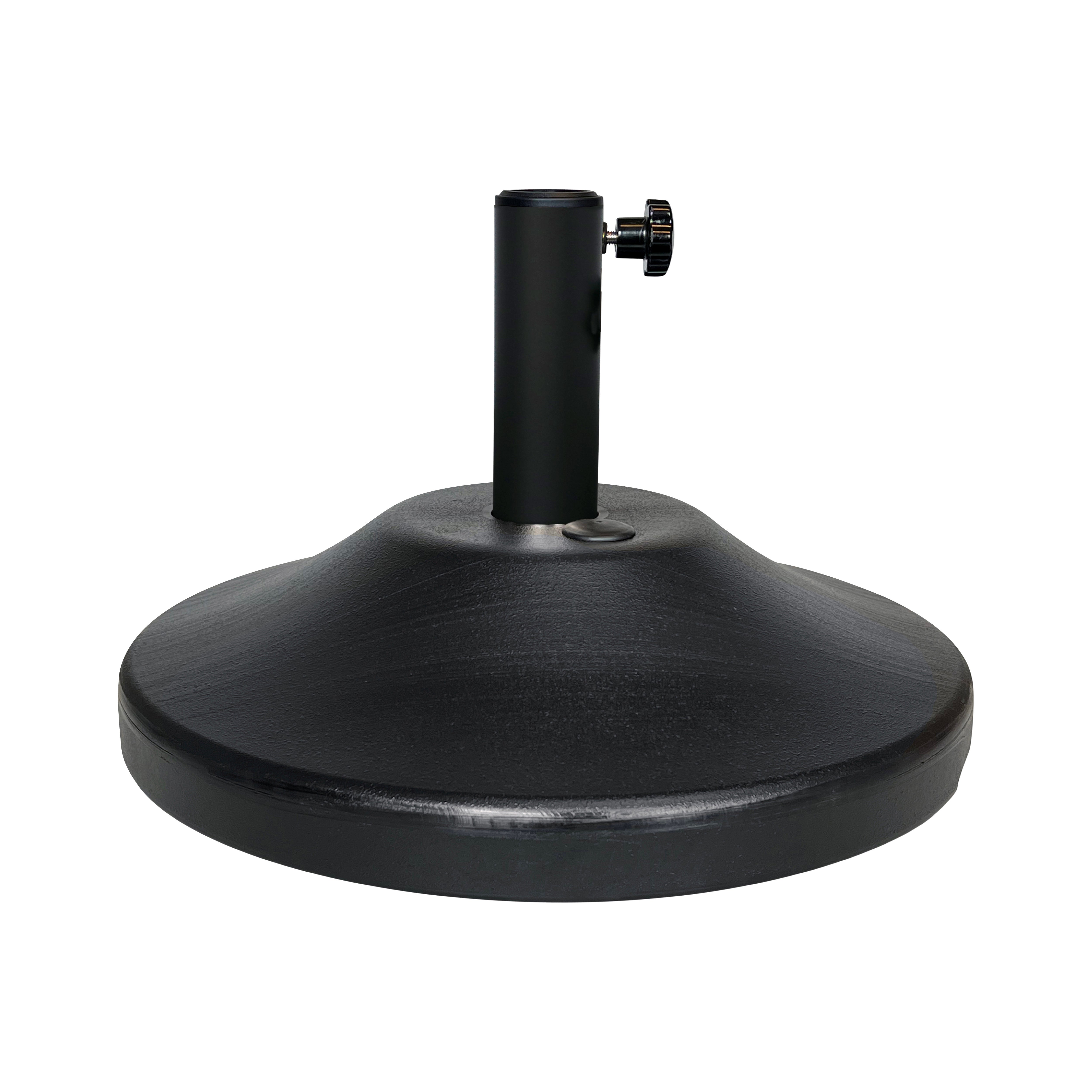 30 lb. Pre-Filled Umbrella Base for Patio Table (Black)