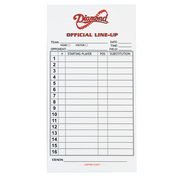 Diamond® Dugout - Line Up Cards, Multi-Part, Set Of 25 - Pack Of Pk