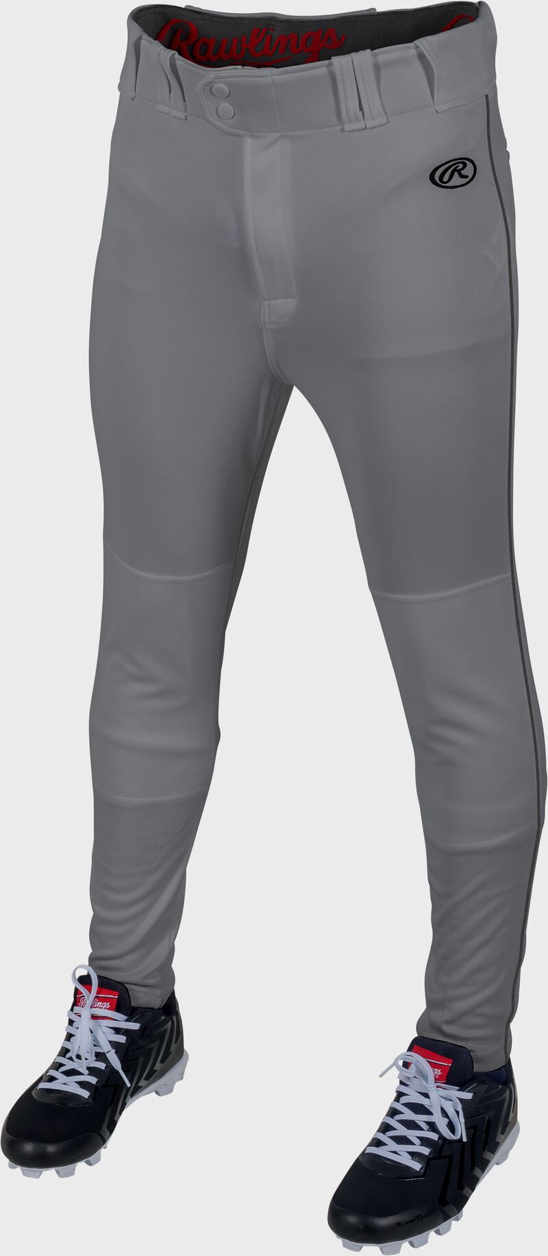 Rawlings Youth Launch Piped Pro Taper Fit Pant  - 2Xl - Blue Gray/Black