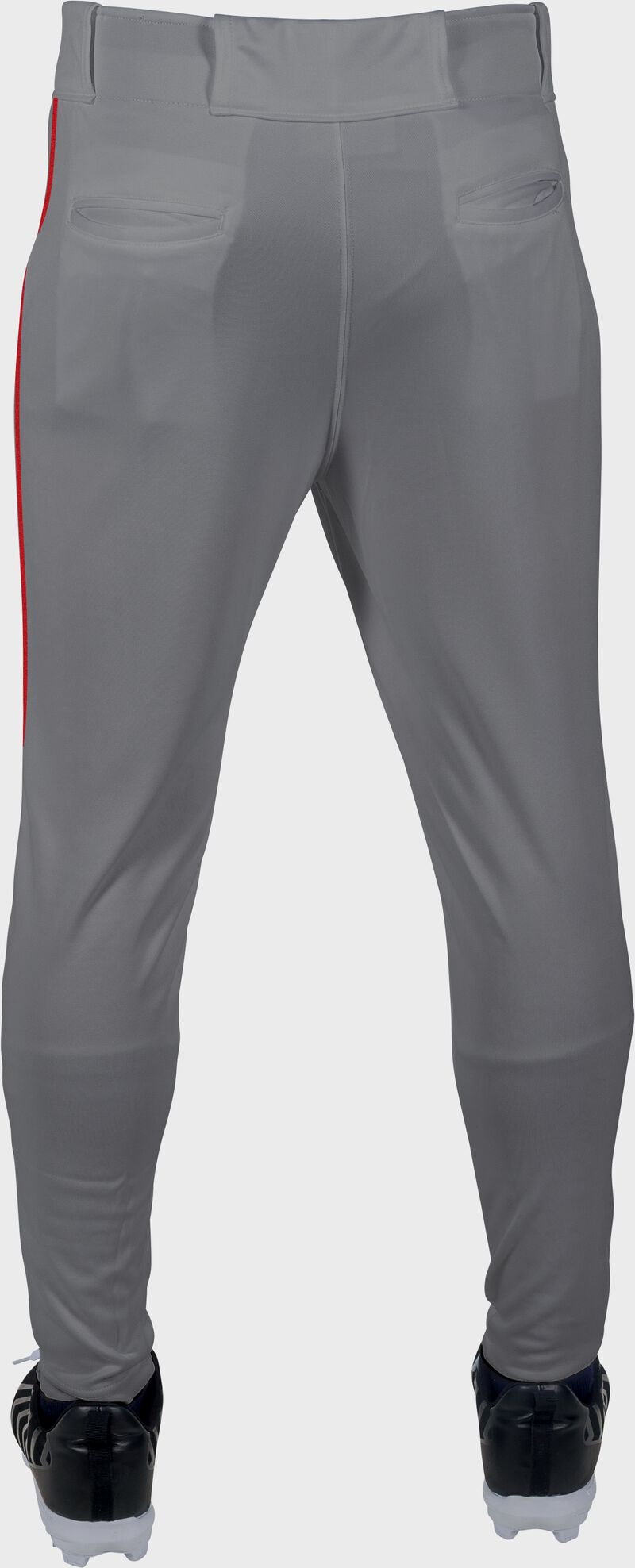 Rawlings Youth Launch Piped Pro Taper Fit Pant  - 2Xl - Blue Gray/Scarlet
