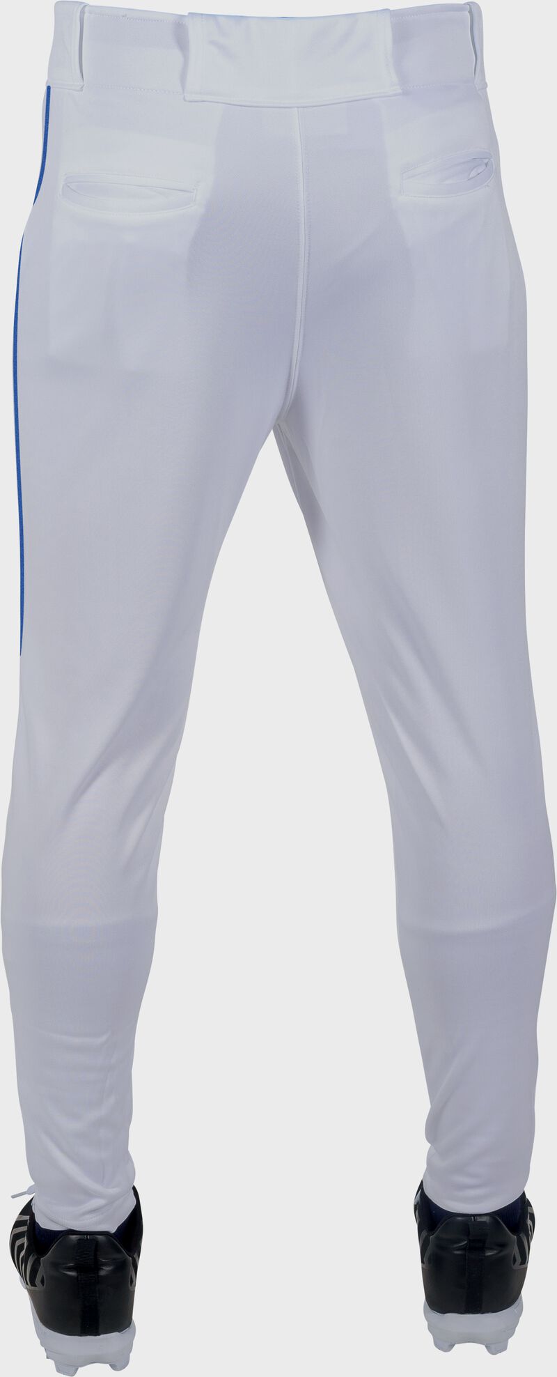 Rawlings Youth Launch Piped Pro Taper Fit Pant  - Large - White/Royal