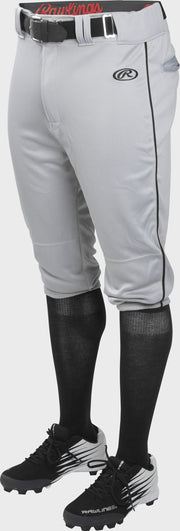 Rawlings Youth Launch Piped Knicker Pant - Extra Large - Blue Gray/Black