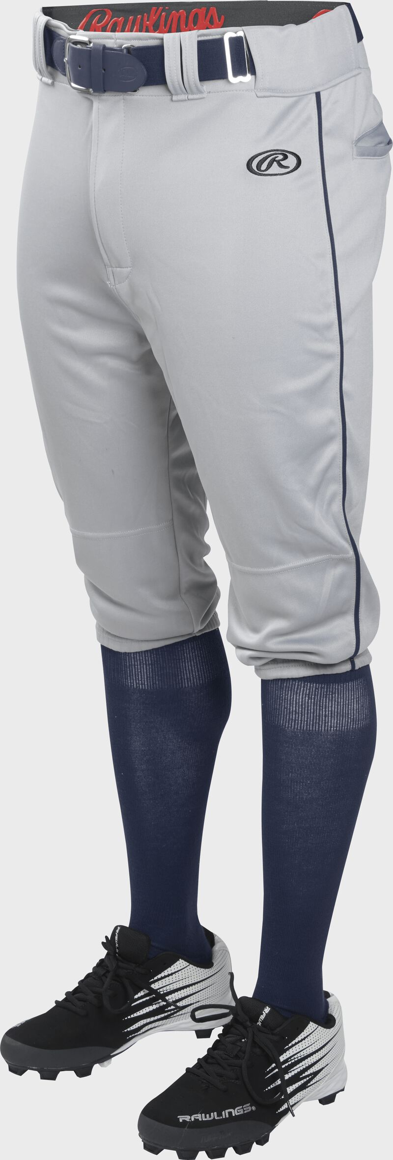 Rawlings Adult Launch Piped Knicker Pant - Extra Large - Blue Gray/Navy