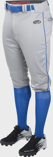 Rawlings Adult Launch Piped Knicker Pant - Large - Blue Gray/Royal