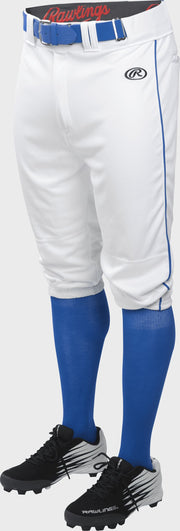 Rawlings Adult Launch Piped Knicker Pant - Extra Large - White/Royal