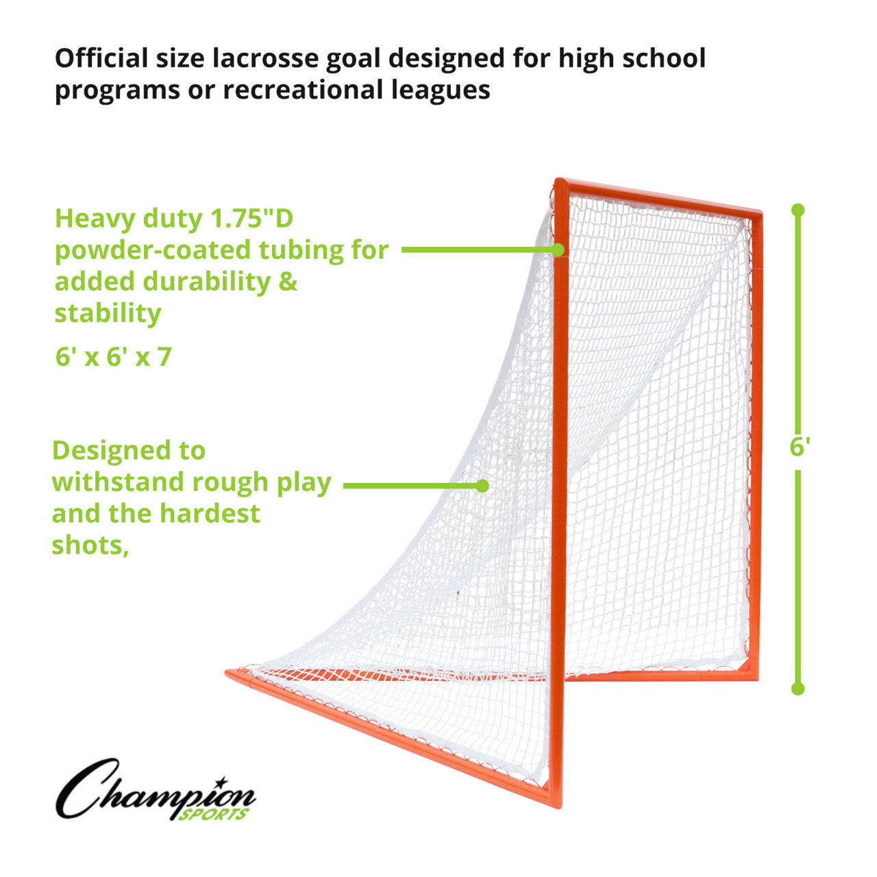 Pro High School Lacrosse Goal