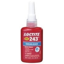 243 Threadlocker, Medium, Oil Resist, Blue, 50ml, 10/BX