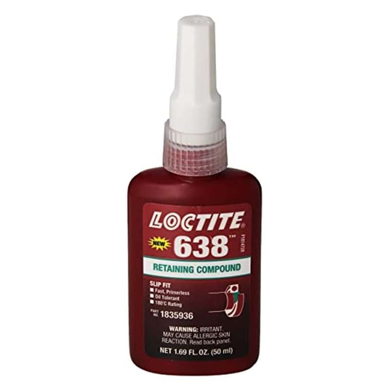 Retaining Compound, 638, 50 ml Bottle Size, High Strength