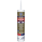 GE Advanced Silicone 2 Kitchen & Bath Sealant, White, 10.1oz