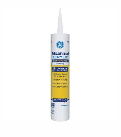 Caulk, Quick Dry, 10.1 Oz, Siliconized Acrylic Latex Caulk