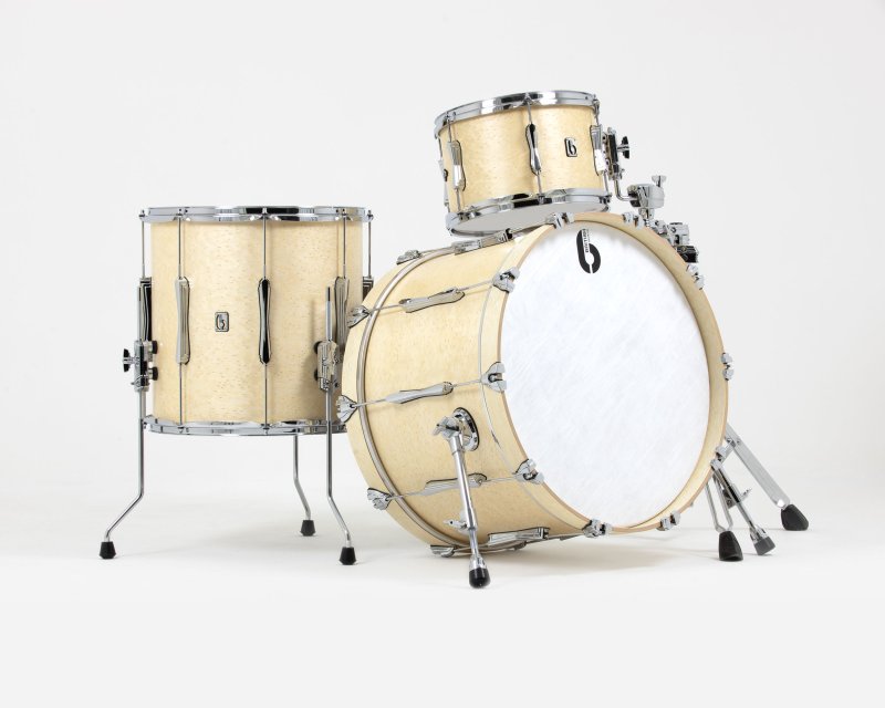 British Drum Co, LON-22-CB-WW Lounge Series Club 22 Kit, Wiltshire White (12", 16", 22")