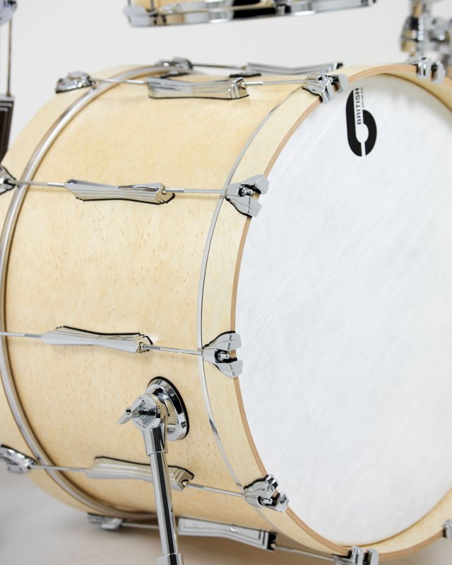 British Drum Co, LON-22-CB-WW Lounge Series Club 22 Kit, Wiltshire White (12", 16", 22")