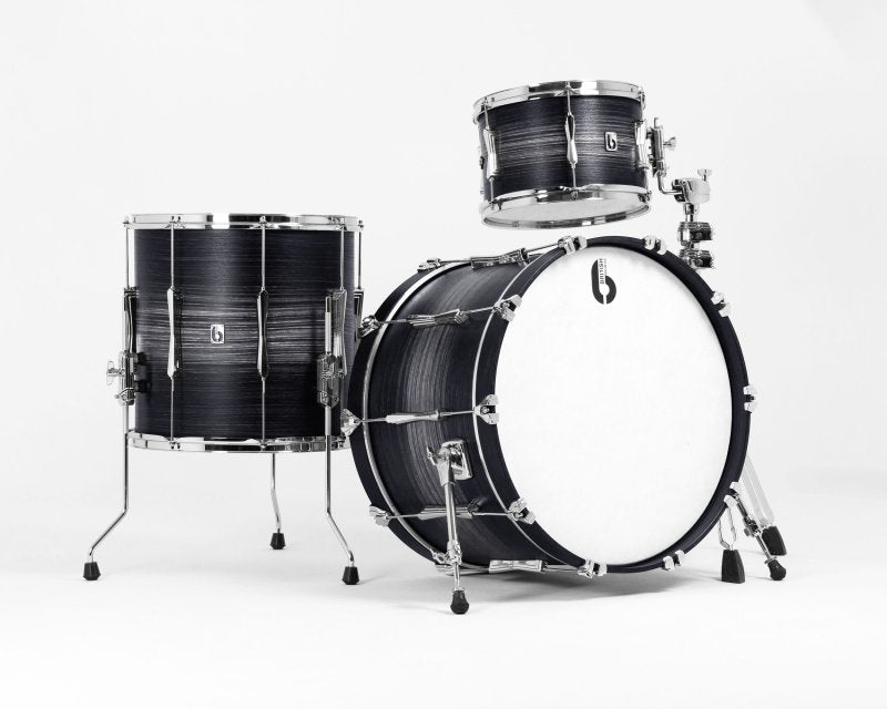 British Drum Co, LON-22-CBUS-CK Lounge Series Club 22 Kit, Carnaby Knight (13", 16", 22")
