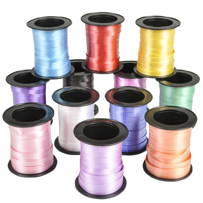 60' Assorted Curling Ribbon 12/pk,Pack of 12