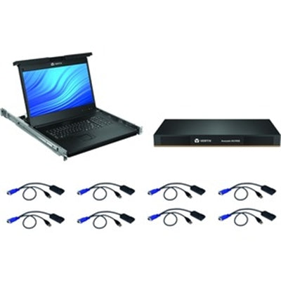 LRA185KMM8D-G01 Avocent LRA Rack Console 18.5 in. LCD Widescreen 8-Port Keyboard with Touchpad