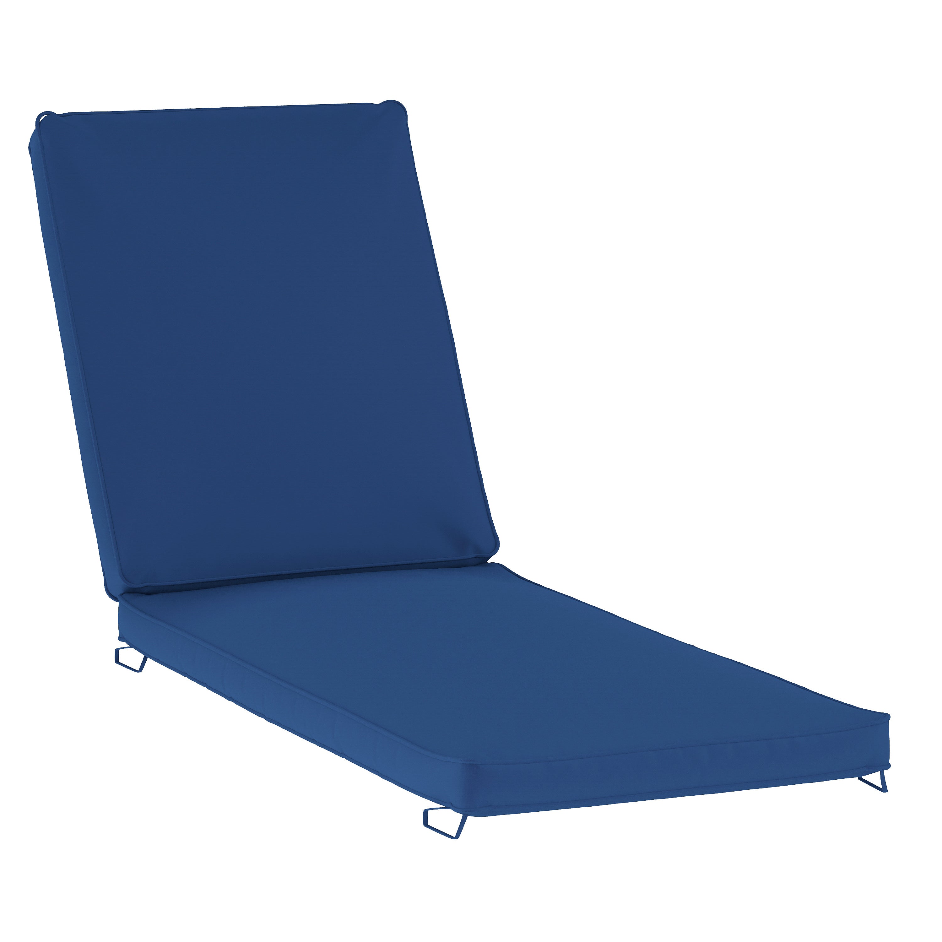 Lyra Commercial Grade Water-Resistant, 72 x 21 x 3 Inch Outdoor Chaise Lounge Patio Cushion, Navy