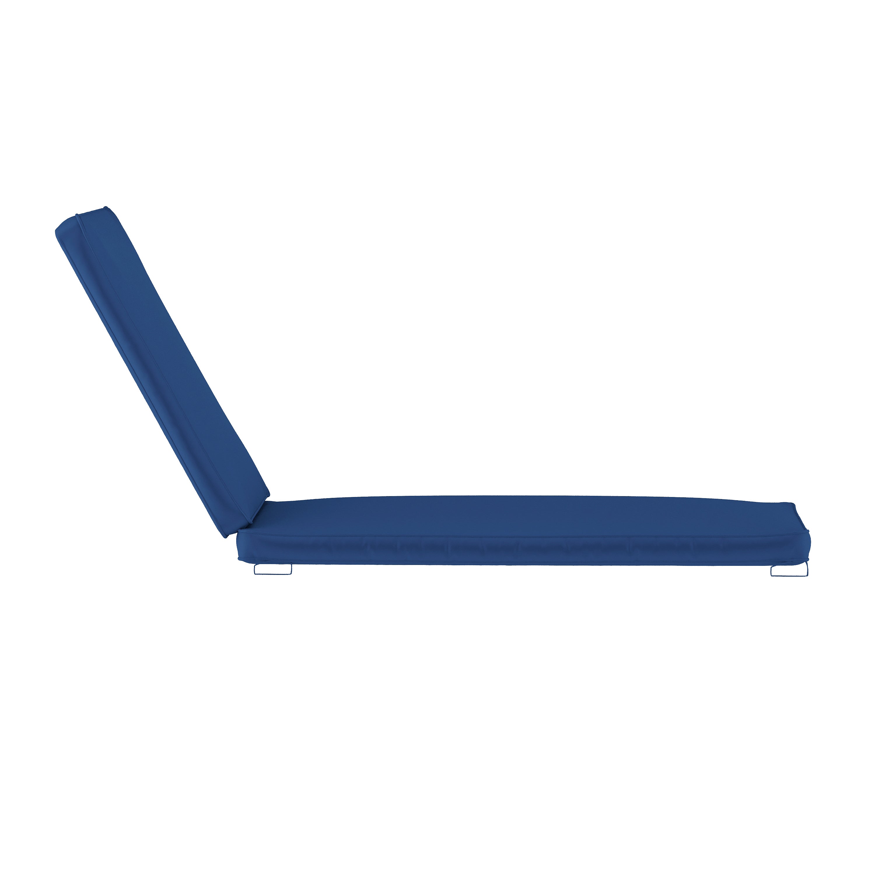 Lyra Commercial Grade Water-Resistant, 72 x 21 x 3 Inch Outdoor Chaise Lounge Patio Cushion, Navy
