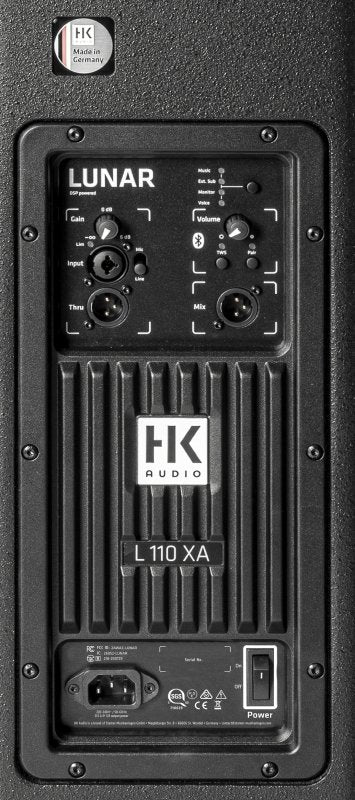 HK Audio LUNAR 110 XA 1200 Watt 10In Premium Active Speaker With 32-Bit DSP And Four Presets Bluetooth
