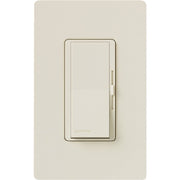 Lutron Diva Incandescent/Halogen/LED/CFL Light Almond Slide Dimmer Switch