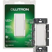 Lutron Maestro Halogen/Incandescent/LED/CFL White Digital Slide Dimmer Switch