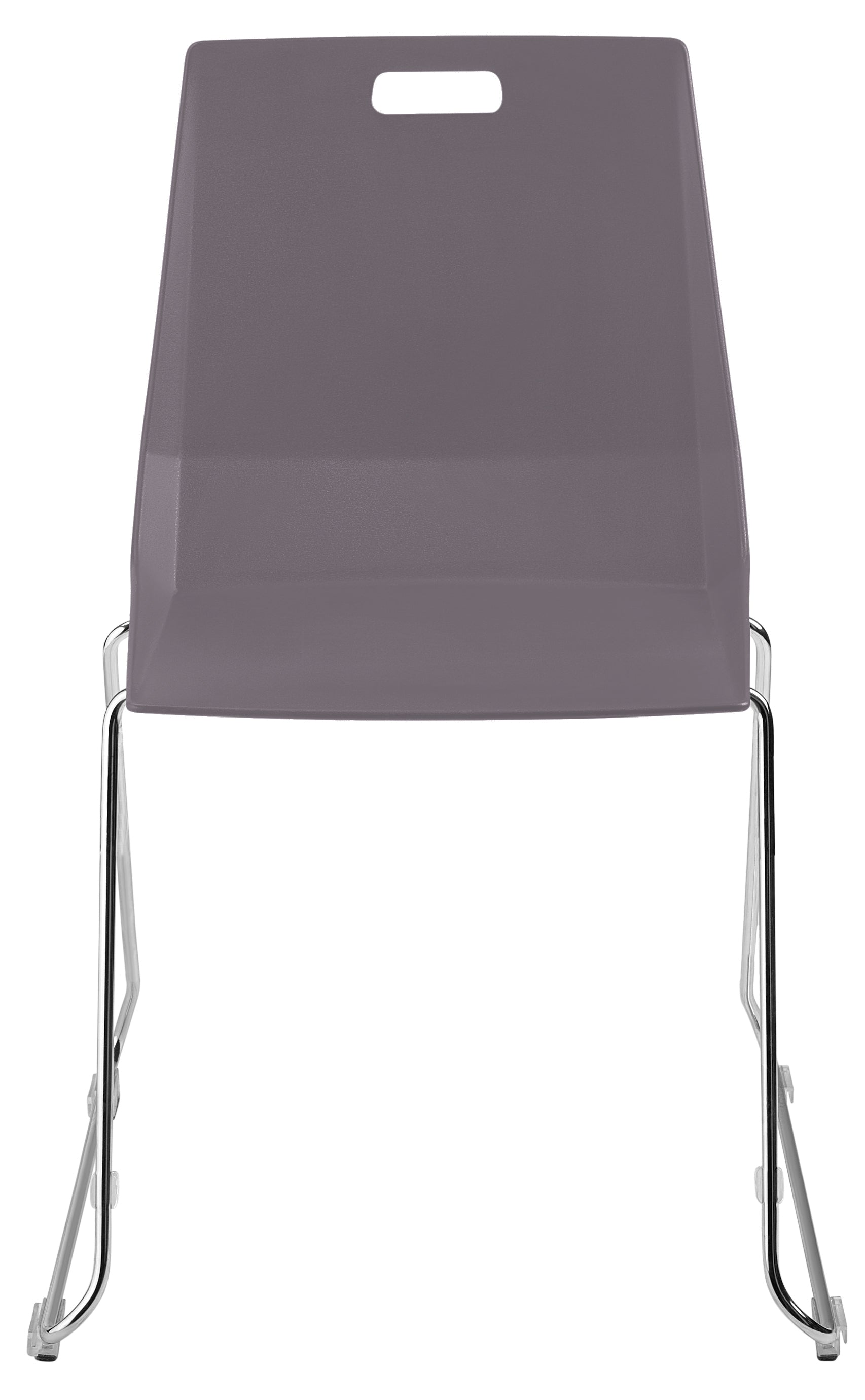NPS® LūvraFlex Chair, Poly Back/Seat, Surface Color: Charcoal, Frame Color: Chrome