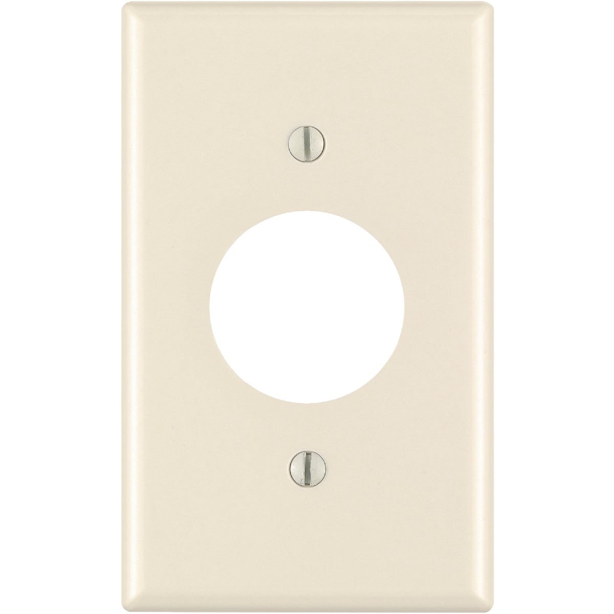 000-78004-000 Leviton 1-Gang Smooth Plastic Single Outlet Wall Plate, Light Almond