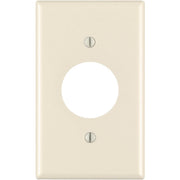 000-78004-000 Leviton 1-Gang Smooth Plastic Single Outlet Wall Plate, Light Almond