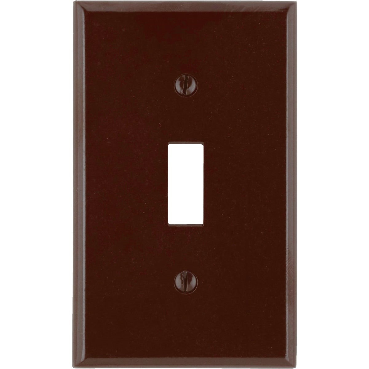 001-85001 Leviton 1-Gang Plastic Toggle Switch Wall Plate, Brown
