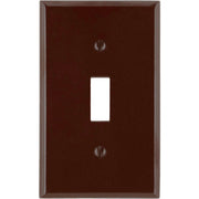 001-85001 Leviton 1-Gang Plastic Toggle Switch Wall Plate, Brown