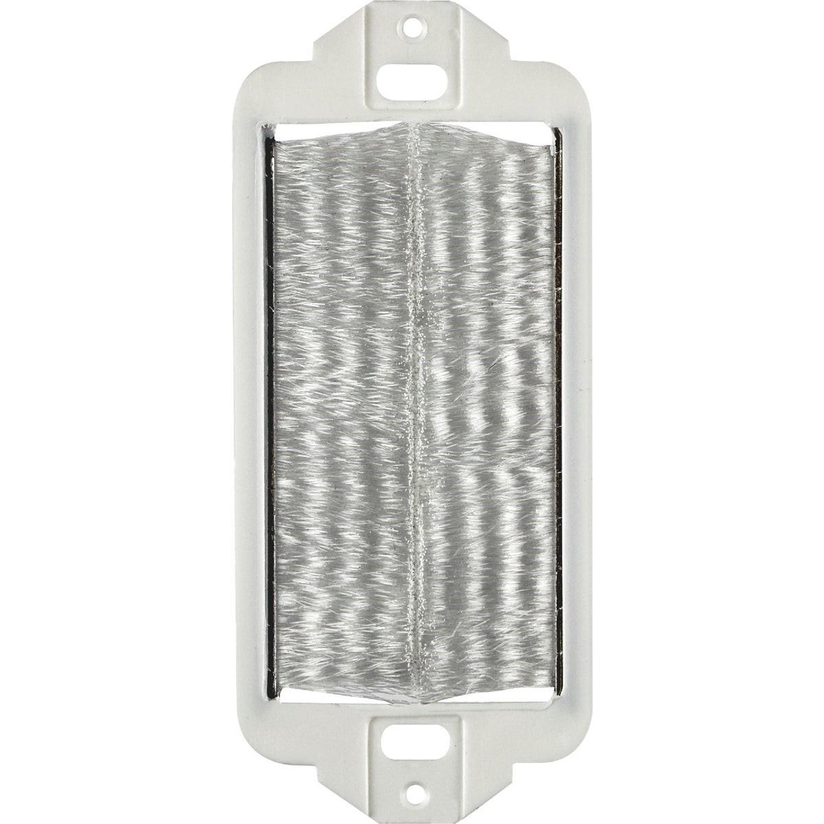 Leviton Decora White Brush Passthrough Wall Plate Insert