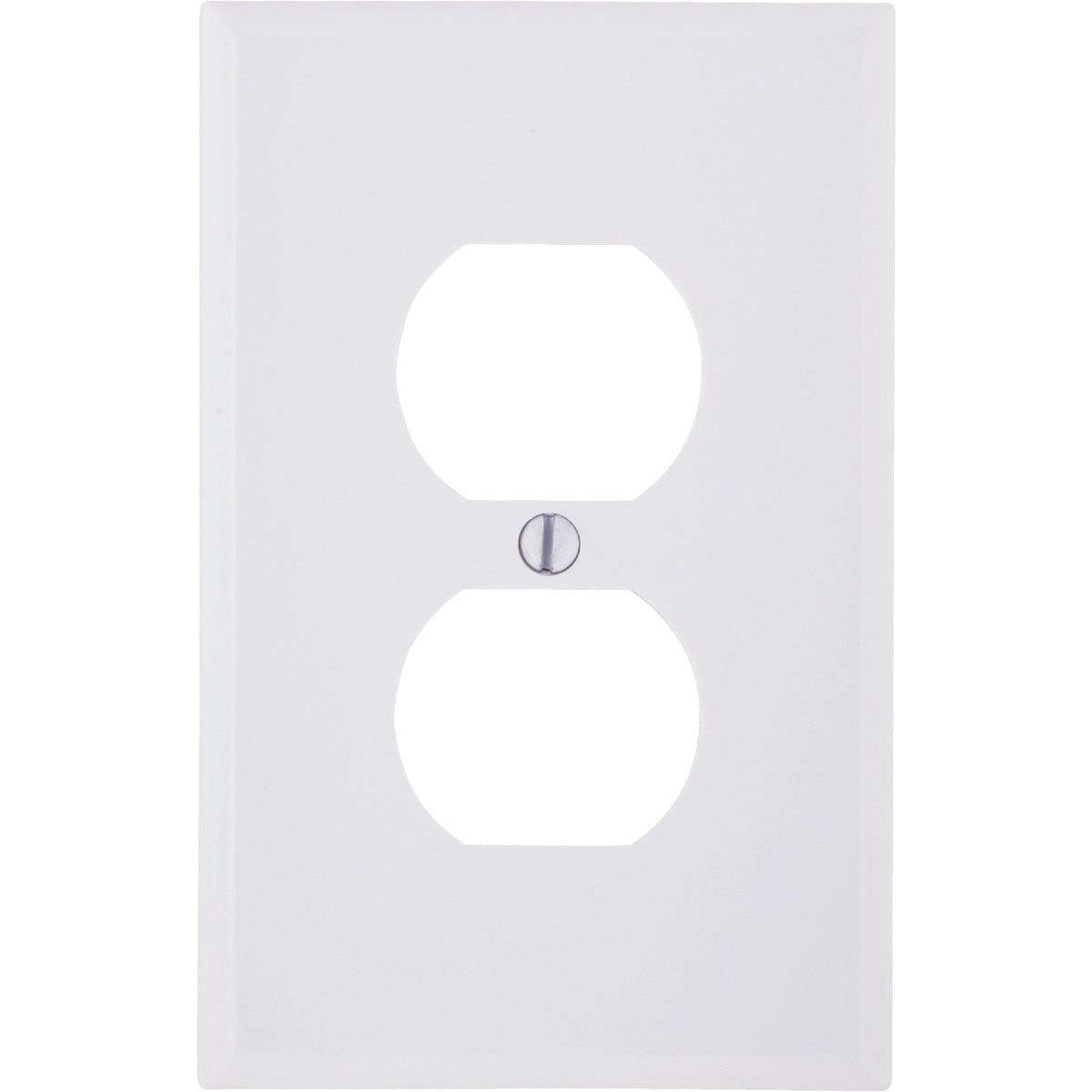 021-80503-00W Leviton Mid-Way 1-Gang Smooth Plastic Outlet Wall Plate, White