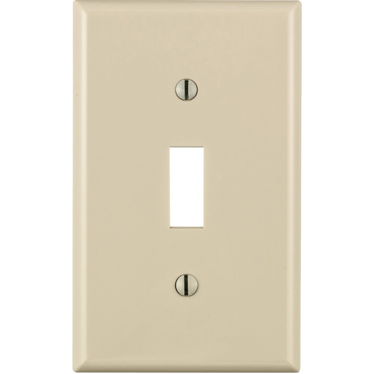 024-80701-OOT Leviton 1-Gang Thermoplastic Nylon Toggle Switch Wall Plate, Light Almond