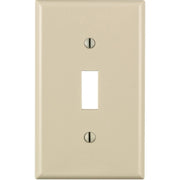 024-80701-OOT Leviton 1-Gang Thermoplastic Nylon Toggle Switch Wall Plate, Light Almond