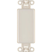 Leviton Decora QuickPort Light Almond Blank Wall Plate Insert