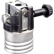 Leviton Turn-Knob Medium Base Steel Interior Lamp Socket