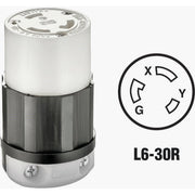 Leviton 30A 250V 3-Wire 2-Pole Industrial Grade Locking Cord Connector
