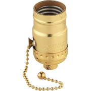 Pull Chain Medium Base Polished Gilt Lamp Socket