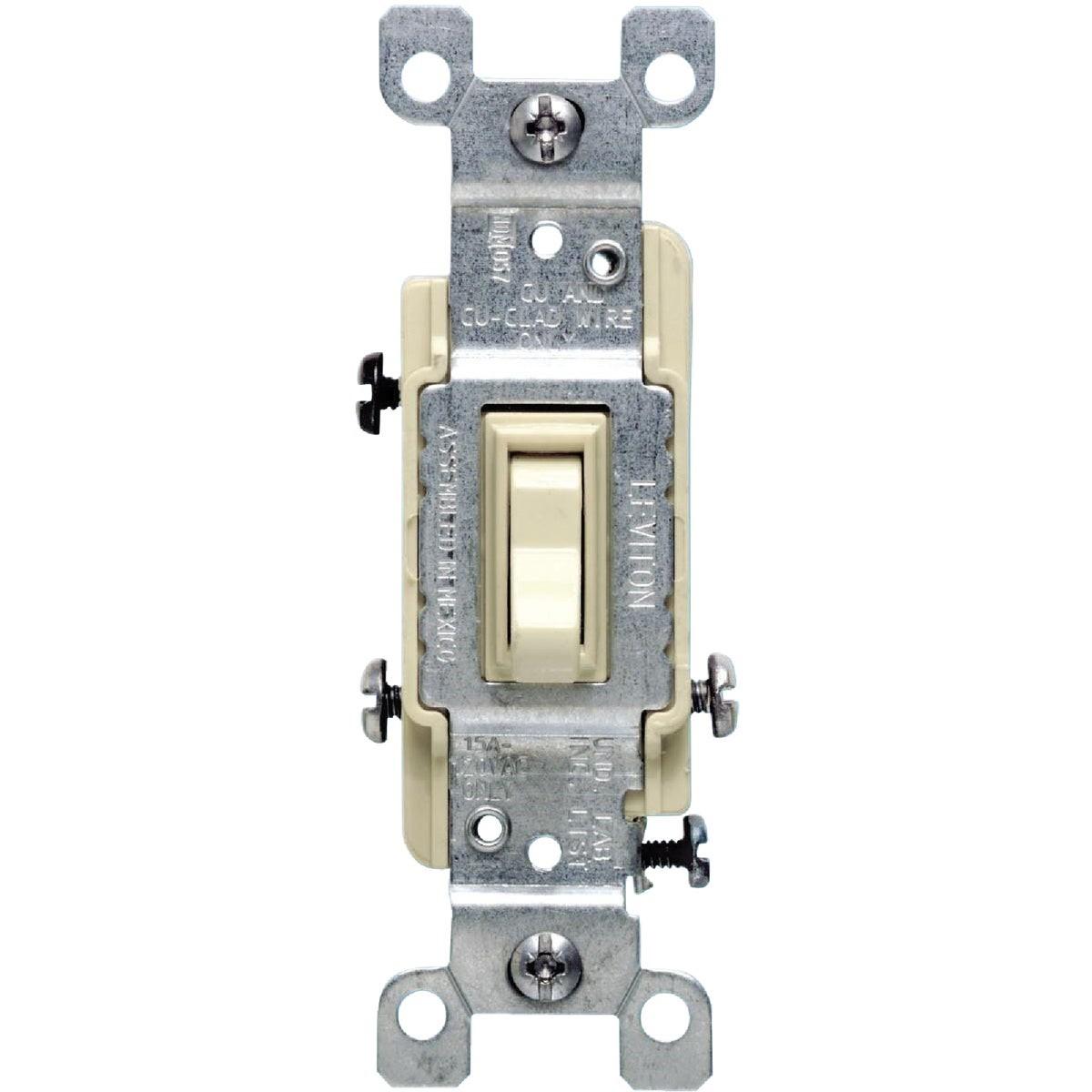 Ivory 15A Grounding Quiet 3-Way Switch