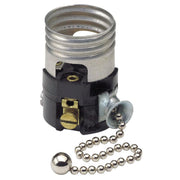 Pull Chain Medium Base Black Interior Lamp Socket