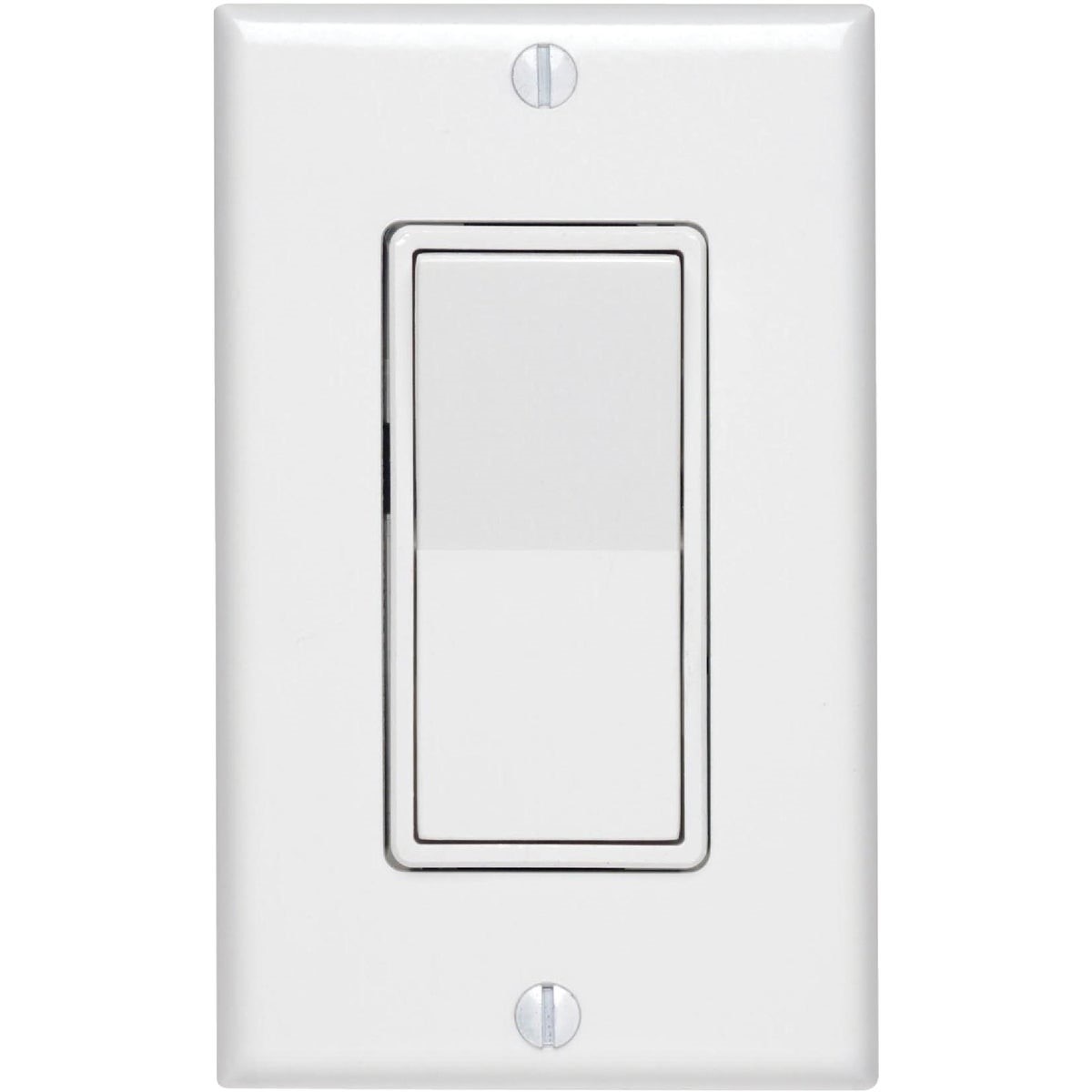 Residential Grade 15 Amp Rocker Single Pole Switch, White