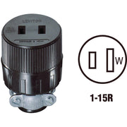 15A 125V 2-Wire 2-Pole Round Cord Connector