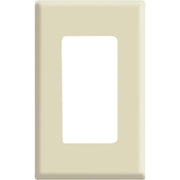 Leviton Decora Plus 1-Gang Poly Carbonate Screwless Decorator Wall Plate, Ivory