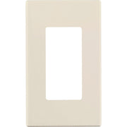 Leviton Decora Plus 1-Gang Poly Carbonate Screwless Decorator Wall Plate, Light Almond