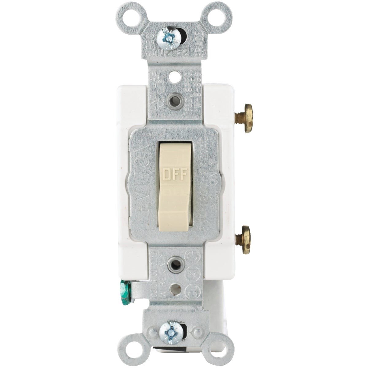 S01-CS115-2IS Leviton Commercial Grade 15 Amp Toggle Single Pole Switch, Ivory